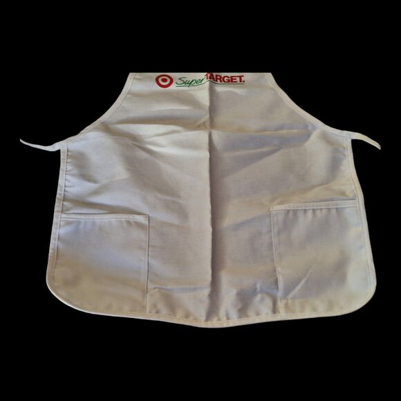 Vintage Cooks Bib Apron Made in USA Heavy Canvas Super Target 1990s Fabriko - Picture 6 of 9